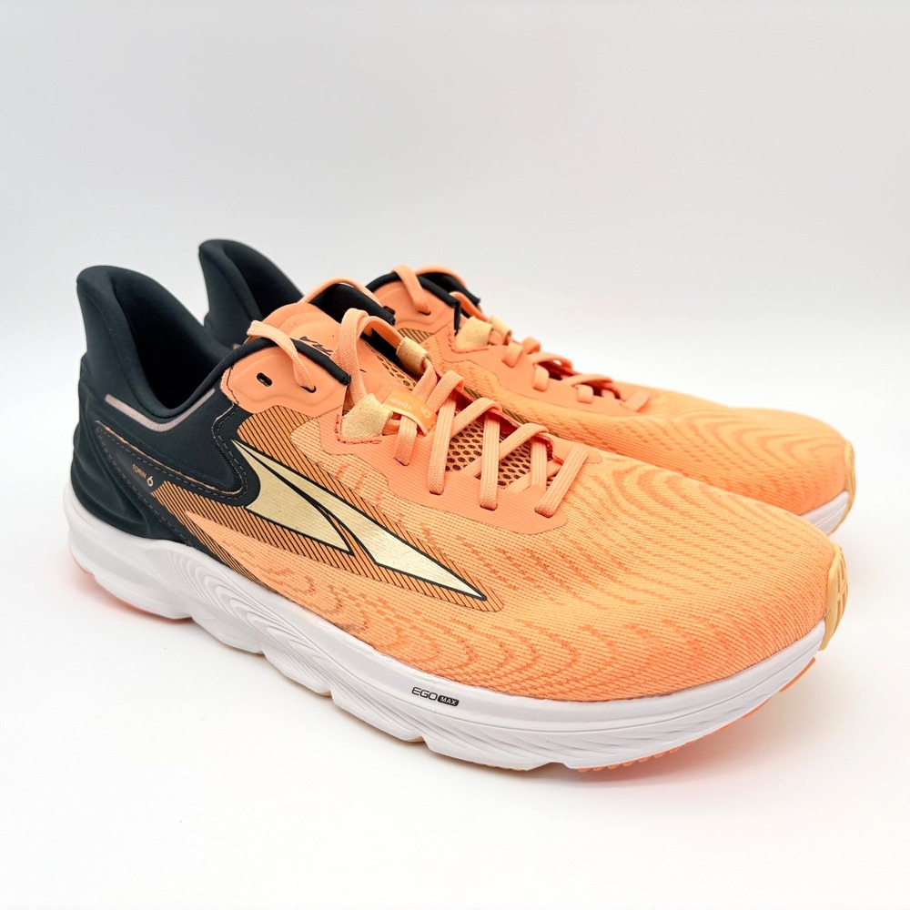 Altra Torin 6 Running Shoes Mens Size 11.5 Orange Black Lace Up